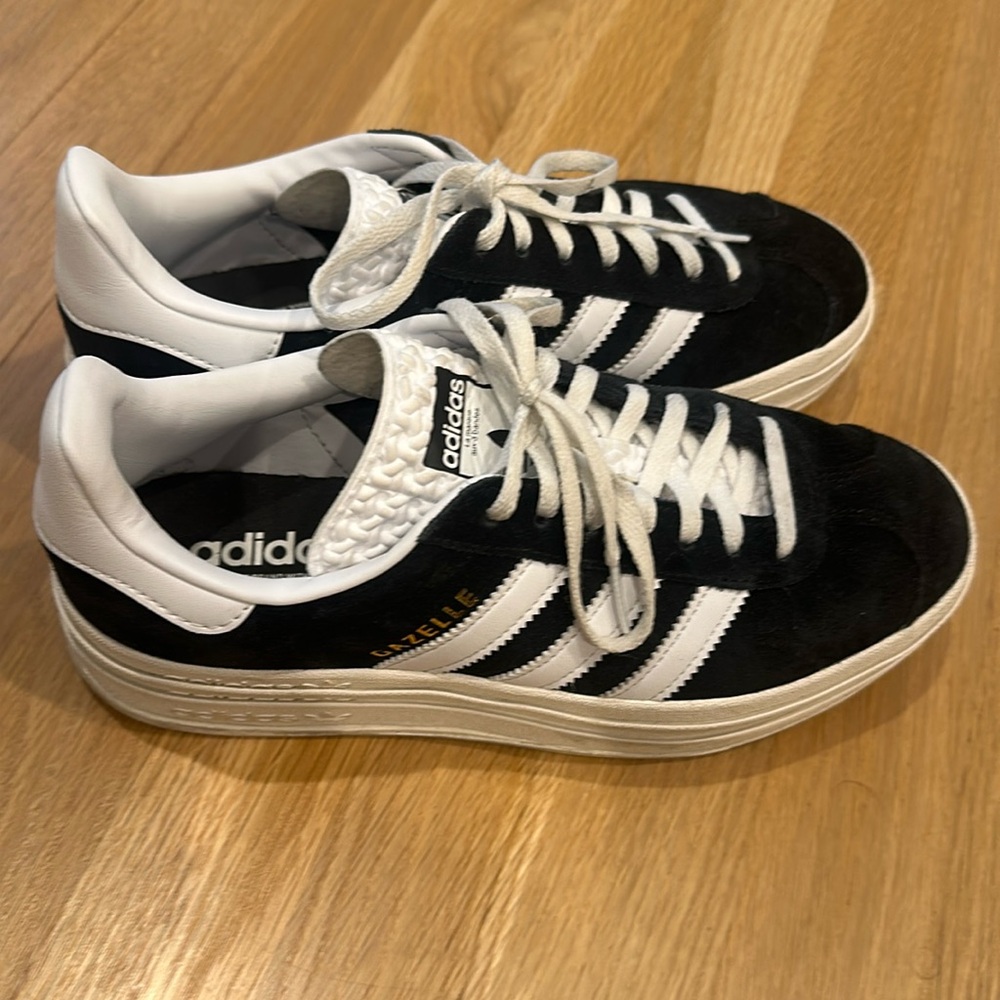 Adidas Bold Platform Gazelle (Black/Core White)-8